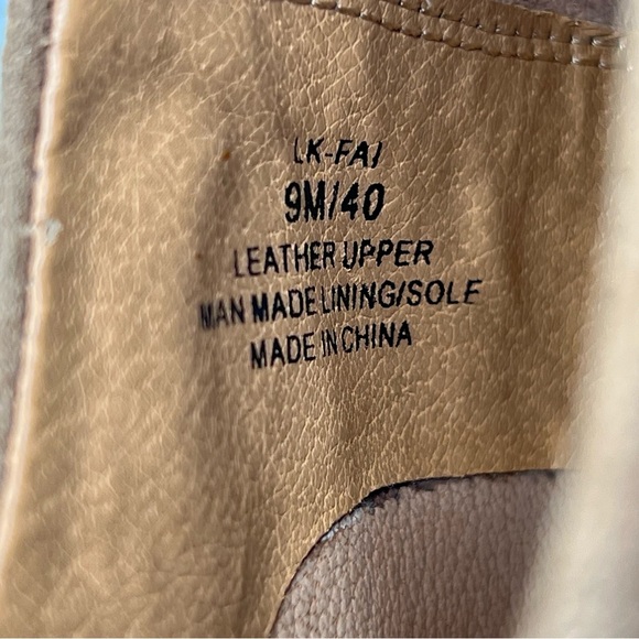 Lucky Brand Booties Brown Suede Ankle Boots Boho Western Leather Festival 9 - Picture 14 of 15